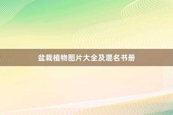 盆栽植物图片大全及混名书册